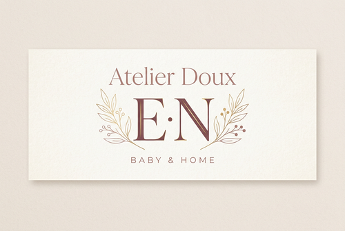 Atelier Doux E & N Monogram Logo