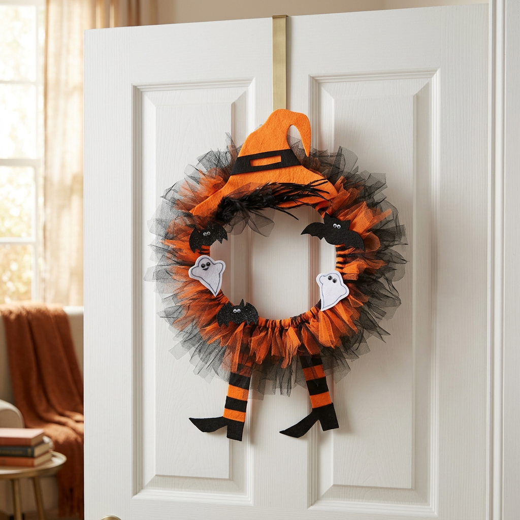 Halloween Cadı Kapı Çelengi – Satış Odaklı Görsel